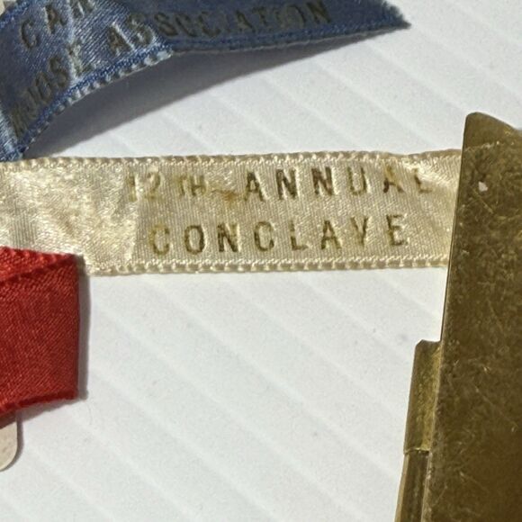 Vintage Collectible Pin 1938 Moose Lodge Ribbon Badge WWII Era Fraternal - Picture 7 of 10